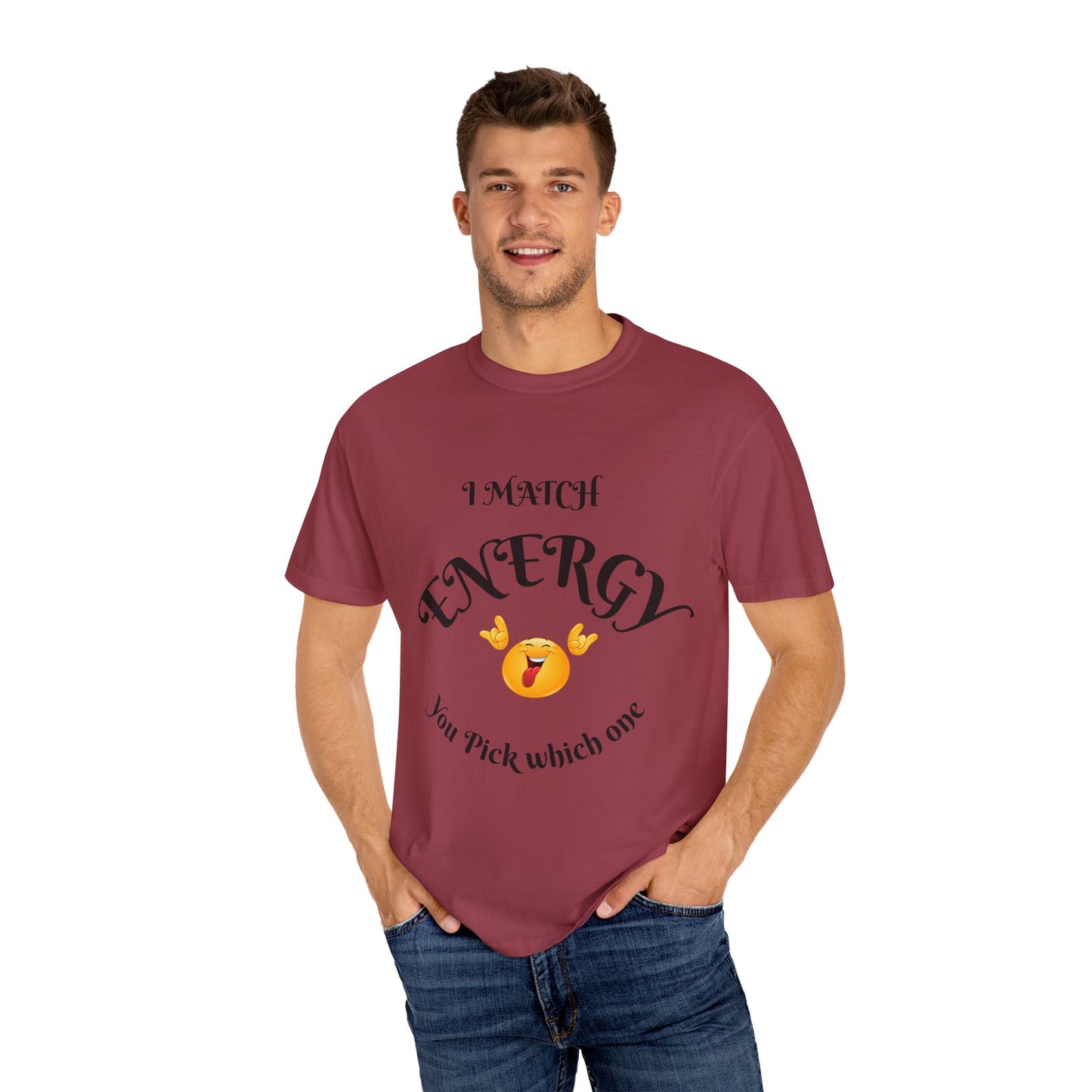 Energetic Vibes T-Shirt - Match Your Mood, Casual Wear, Gift for Friends, Energetic Lifestyle Tee, Peaceful Energy Apparel