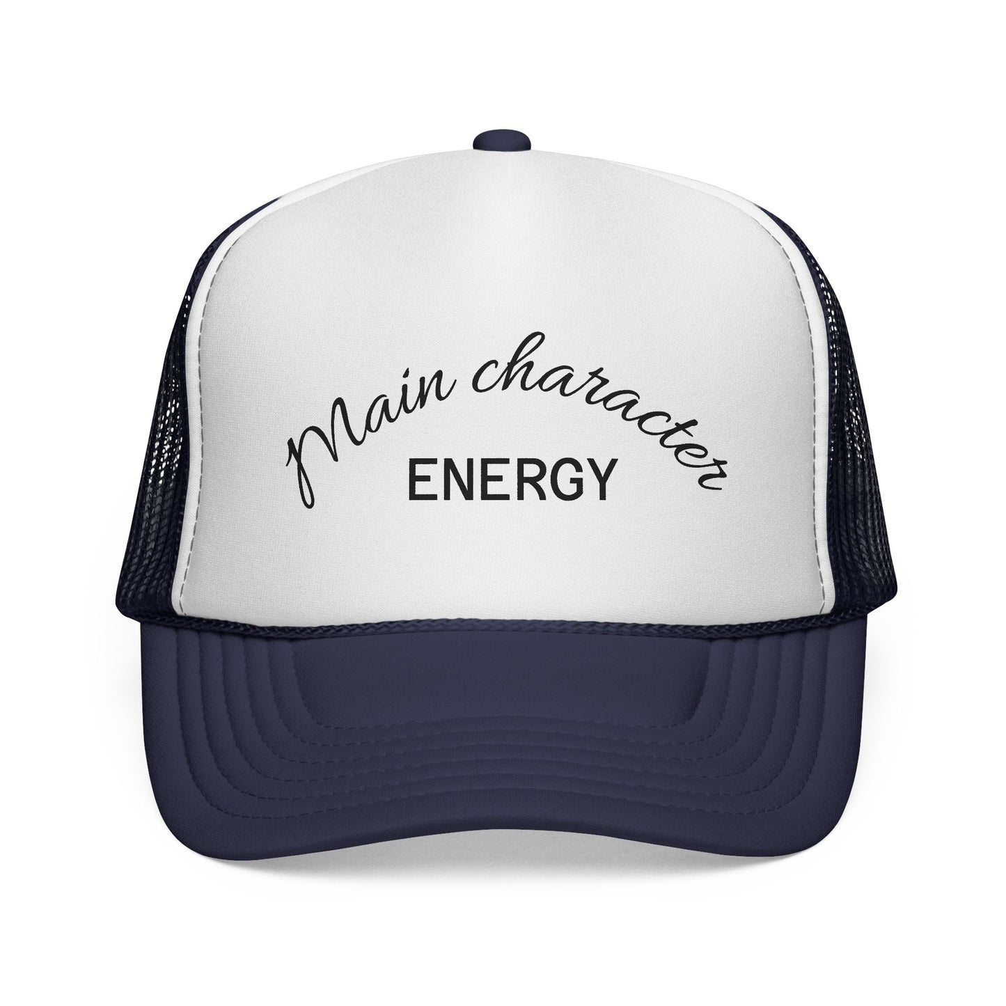 Main Character Energy Trucker Cap, Cool Hat for Trendy Vibes, Gift for Friends, Party Essential, Outdoor Adventure Cap