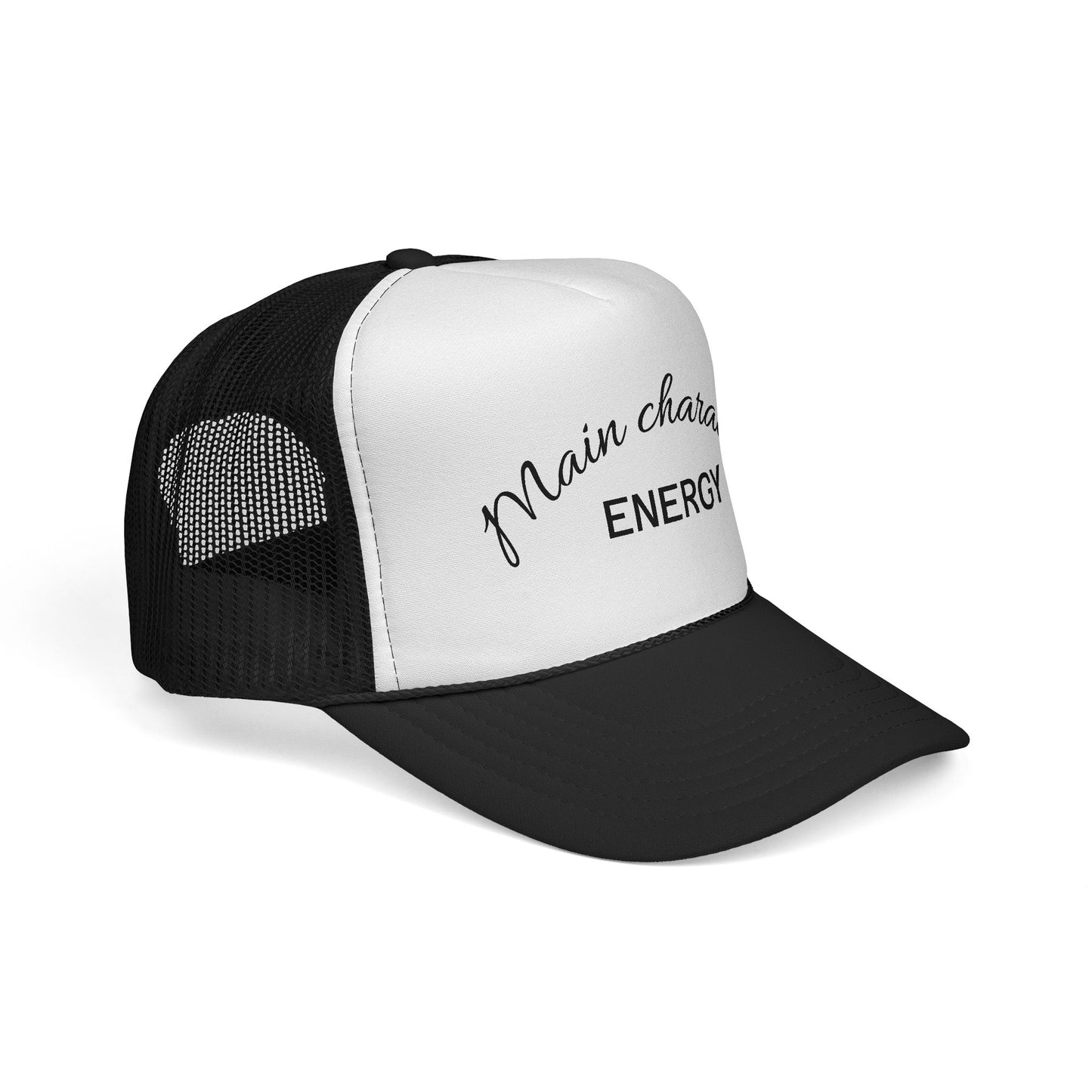 Main Character Energy Trucker Cap, Cool Hat for Trendy Vibes, Gift for Friends, Party Essential, Outdoor Adventure Cap