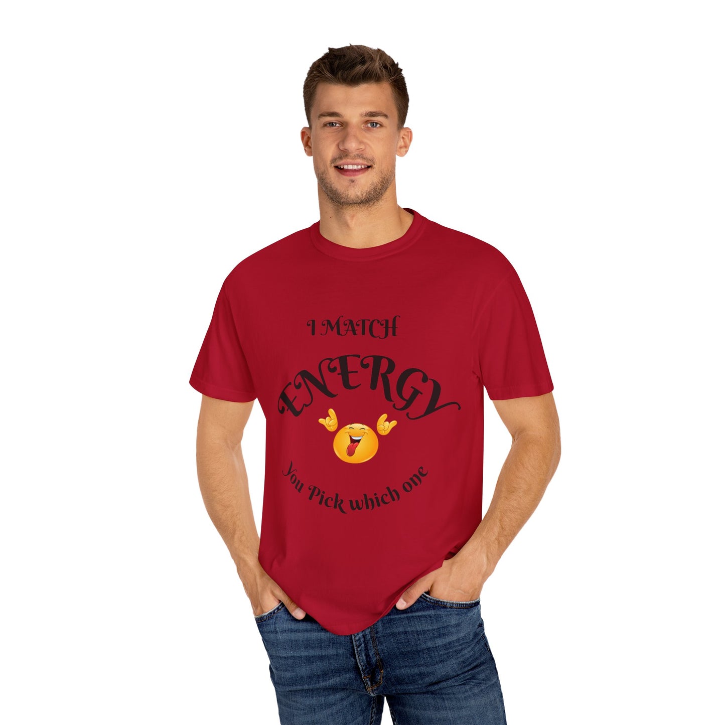 Energetic Vibes T-Shirt - Match Your Mood, Casual Wear, Gift for Friends, Energetic Lifestyle Tee, Peaceful Energy Apparel