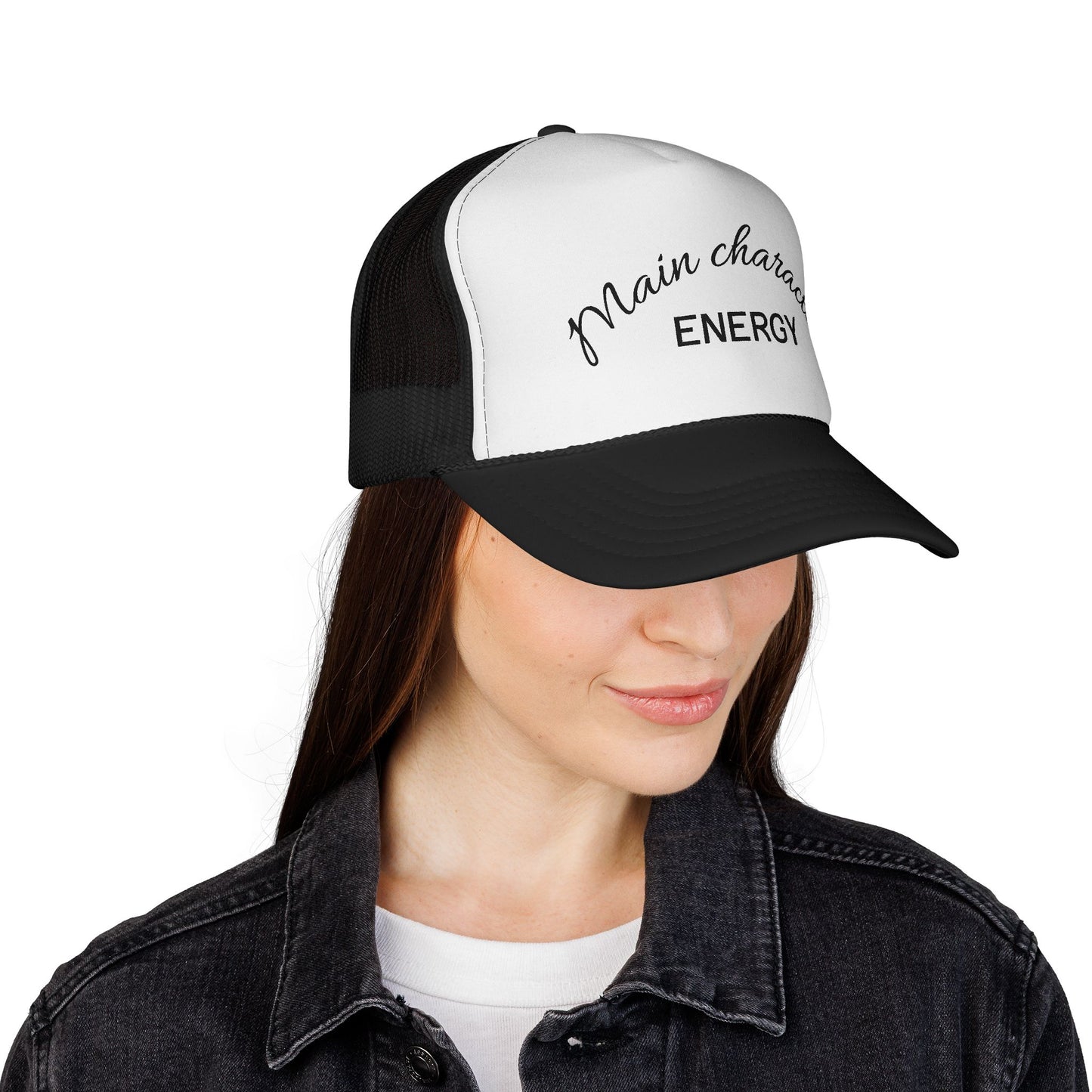Main Character Energy Trucker Cap, Cool Hat for Trendy Vibes, Gift for Friends, Party Essential, Outdoor Adventure Cap