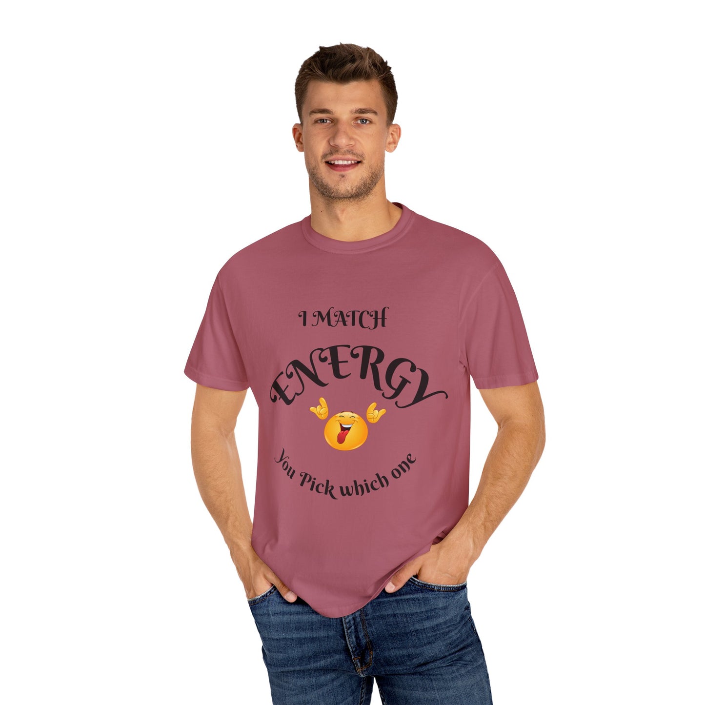 Energetic Vibes T-Shirt - Match Your Mood, Casual Wear, Gift for Friends, Energetic Lifestyle Tee, Peaceful Energy Apparel