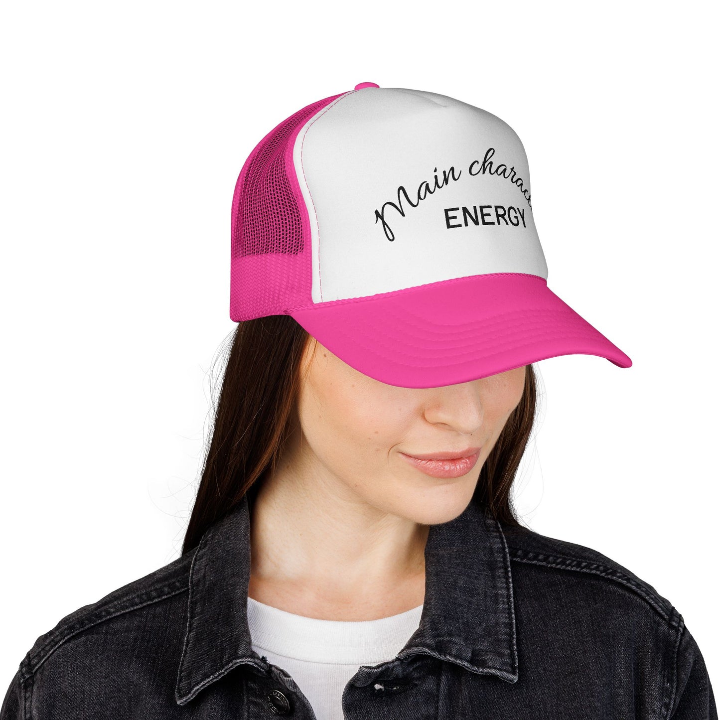 Main Character Energy Trucker Cap, Cool Hat for Trendy Vibes, Gift for Friends, Party Essential, Outdoor Adventure Cap