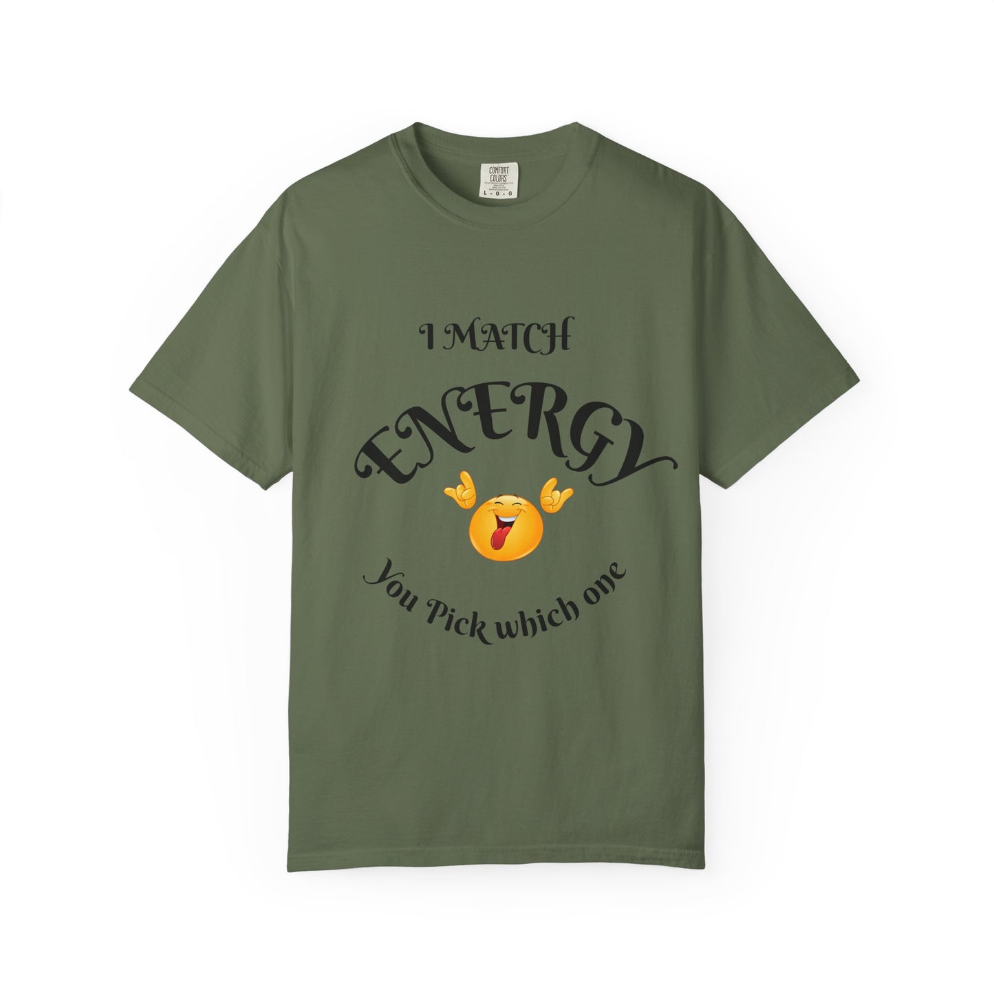 Energetic Vibes T-Shirt - Match Your Mood, Casual Wear, Gift for Friends, Energetic Lifestyle Tee, Peaceful Energy Apparel