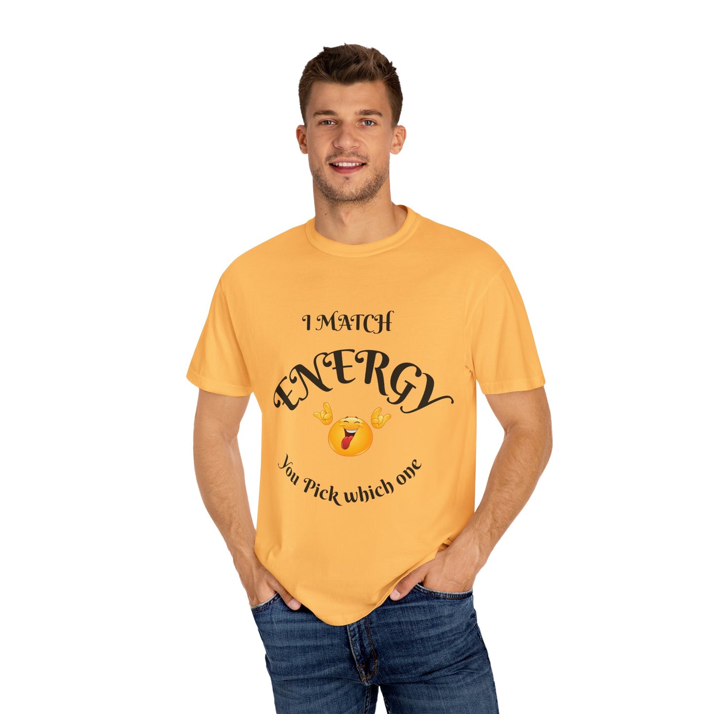 Energetic Vibes T-Shirt - Match Your Mood, Casual Wear, Gift for Friends, Energetic Lifestyle Tee, Peaceful Energy Apparel