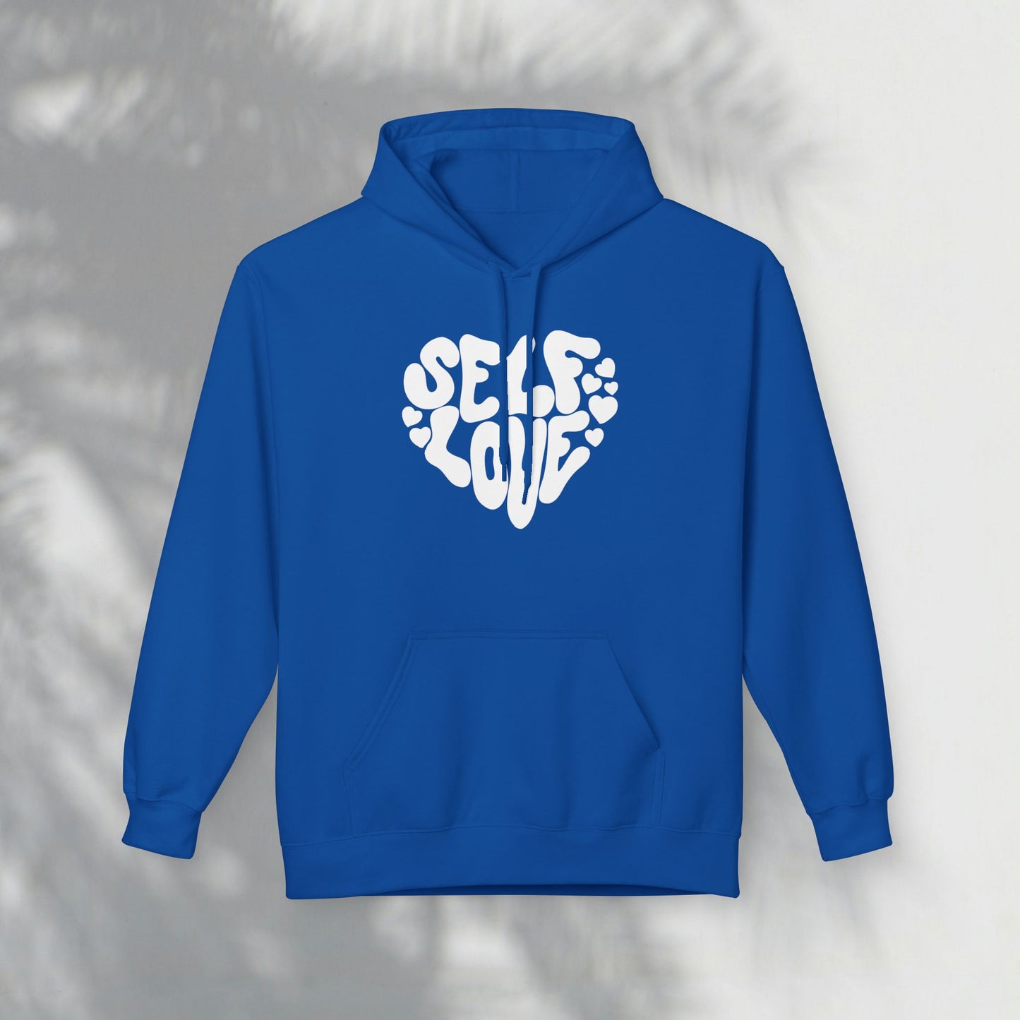 Self Love Heart Hoodie - Retro Red Graphic Pullover