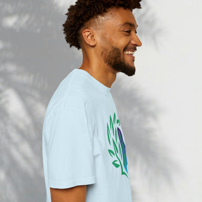 Brave Warrior Tee — Silhouette & Leaves Graphic T-Shirt