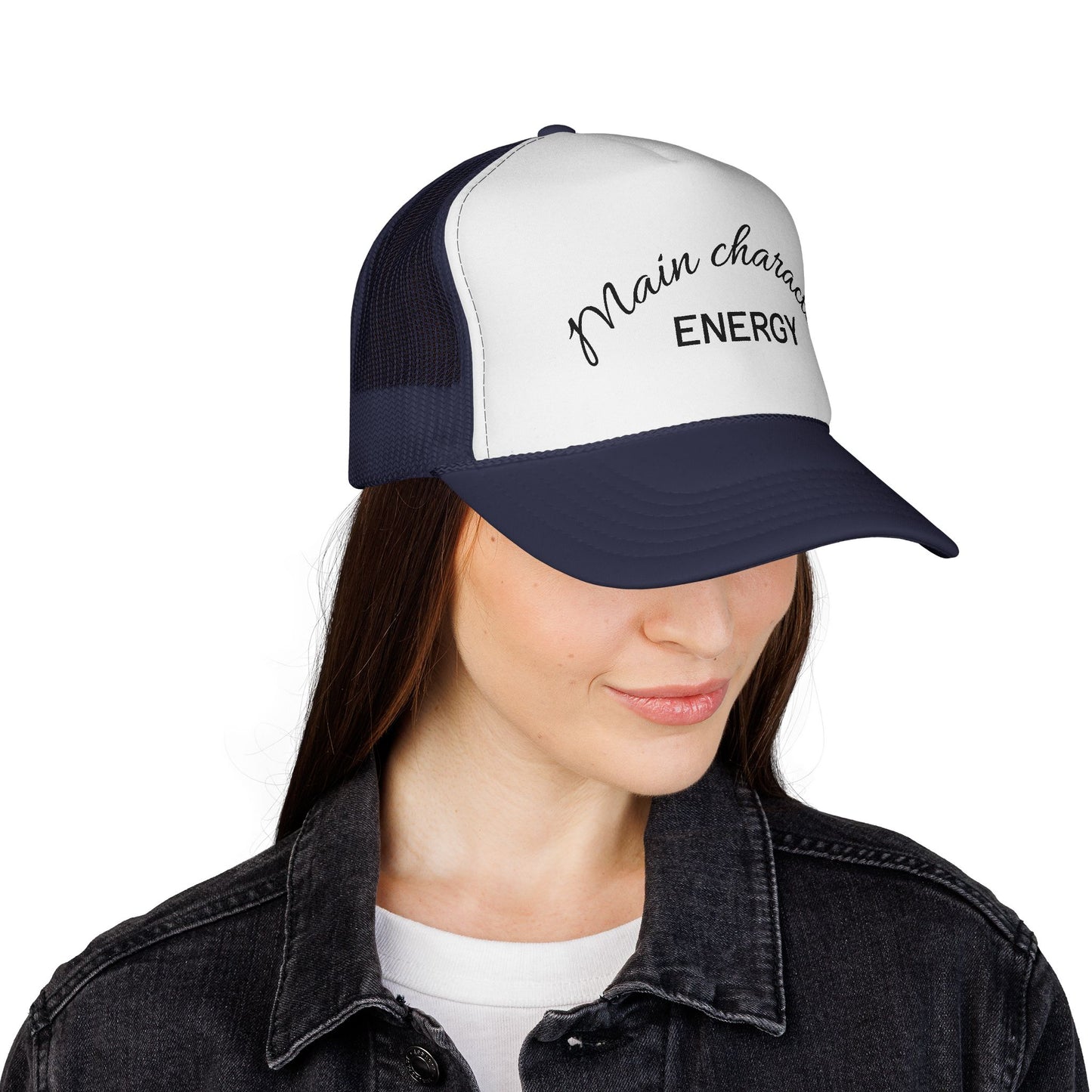 Main Character Energy Trucker Cap, Cool Hat for Trendy Vibes, Gift for Friends, Party Essential, Outdoor Adventure Cap