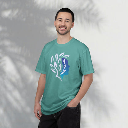 Brave Warrior Tee — Silhouette & Leaves Graphic T-Shirt