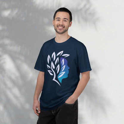 Brave Warrior Tee — Silhouette & Leaves Graphic T-Shirt