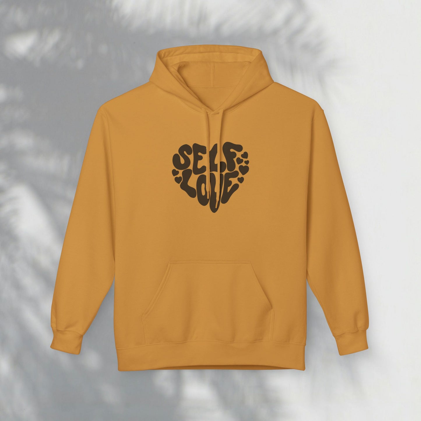 Self Love Heart Hoodie - Retro Red Graphic Pullover