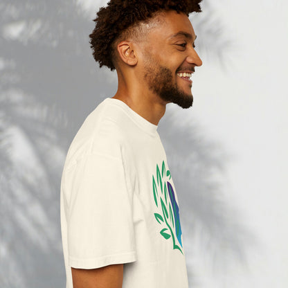 Brave Warrior Tee — Silhouette & Leaves Graphic T-Shirt