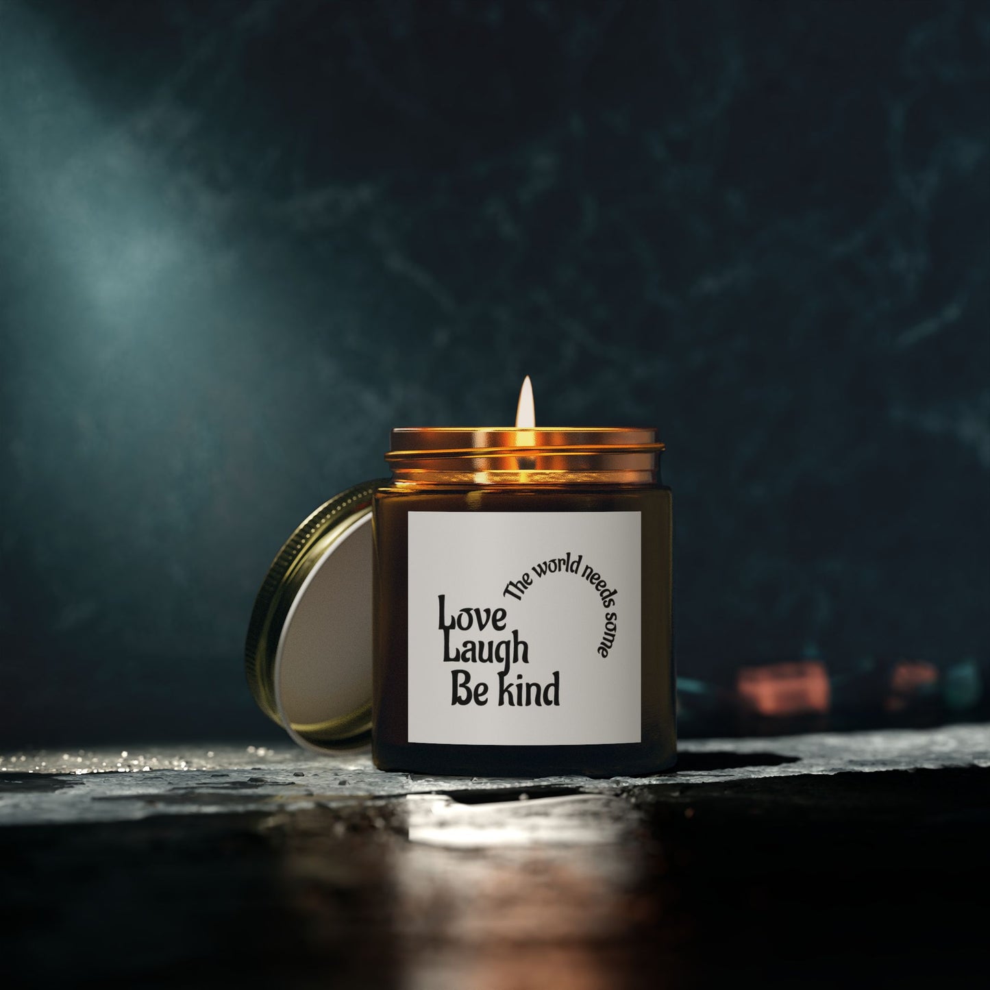 Scented Candle - Love Laugh Be Kind | Eco-Friendly Aroma | Gift for Her, Home Decor, Self-Care, Relaxation, Birthday