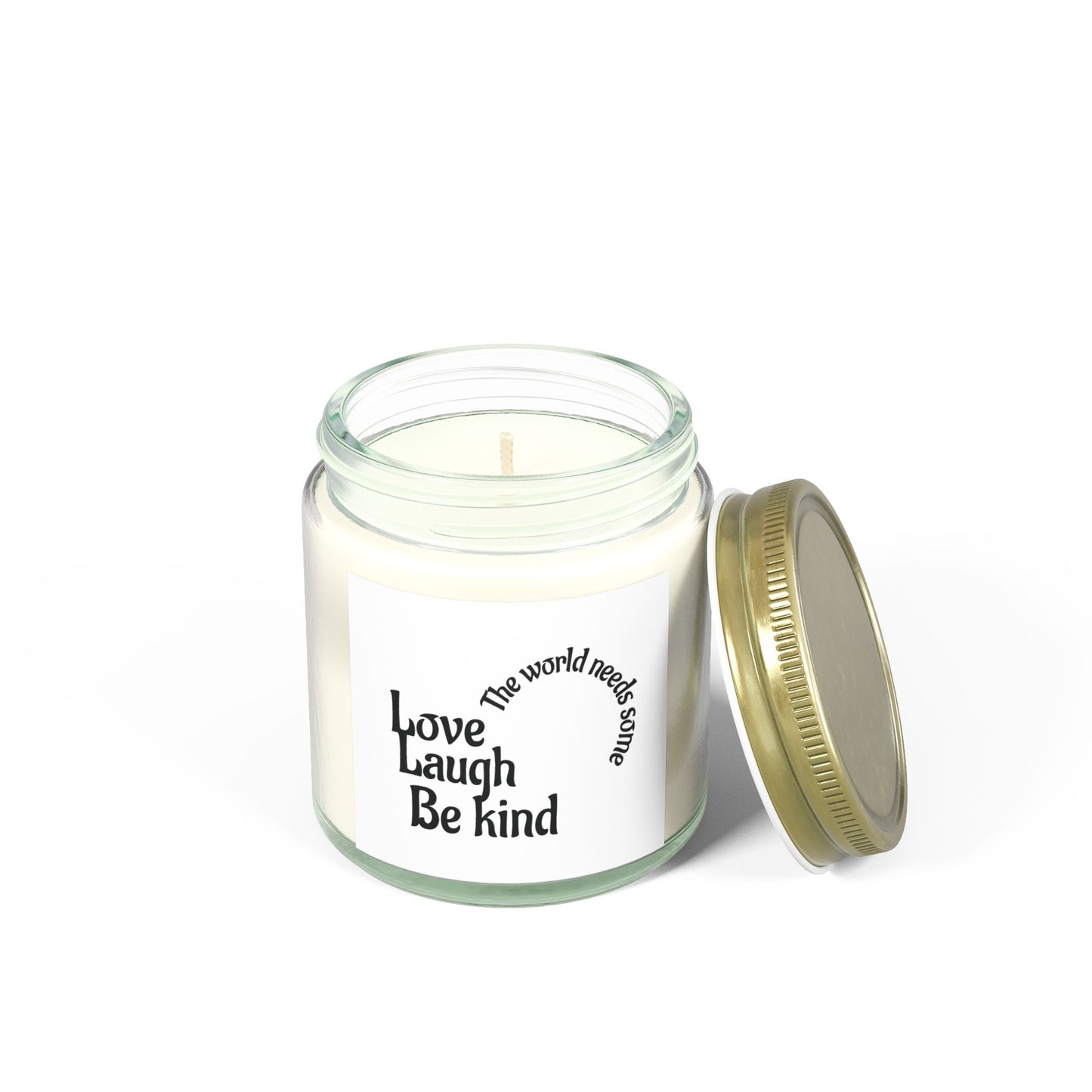 Scented Candle - Love Laugh Be Kind | Eco-Friendly Aroma | Gift for Her, Home Decor, Self-Care, Relaxation, Birthday