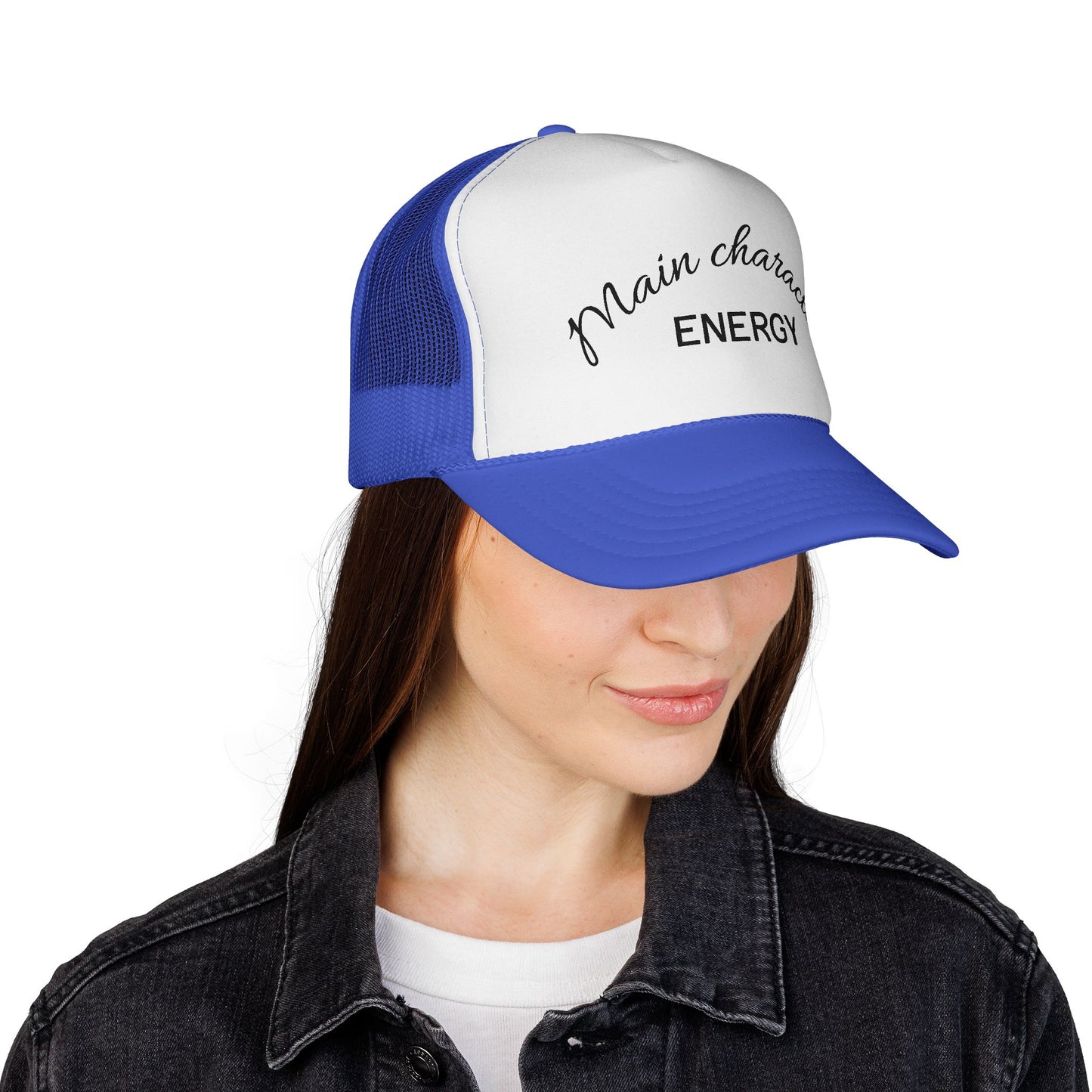 Main Character Energy Trucker Cap, Cool Hat for Trendy Vibes, Gift for Friends, Party Essential, Outdoor Adventure Cap
