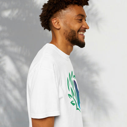 Brave Warrior Tee — Silhouette & Leaves Graphic T-Shirt