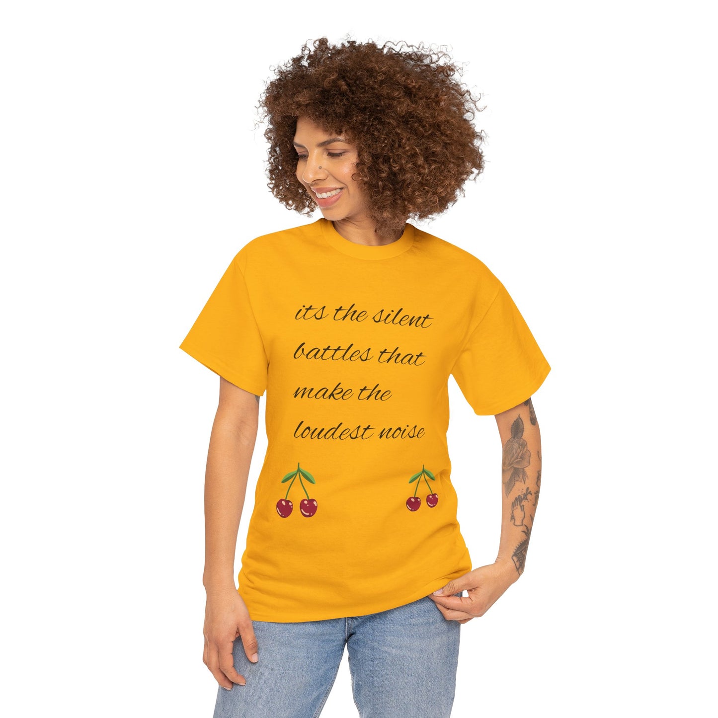 Inspirational Unisex Cotton Tee, Motivational Shirt, Quote T-Shirt, Gift for Mental Health Awareness, Everyday Comfort Wear