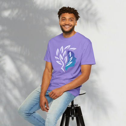 Brave Warrior Tee — Silhouette & Leaves Graphic T-Shirt