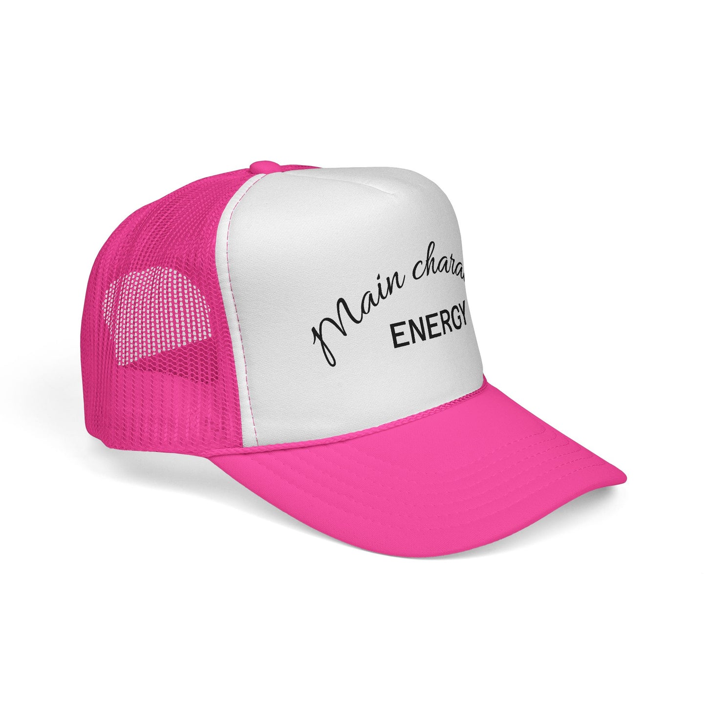 Main Character Energy Trucker Cap, Cool Hat for Trendy Vibes, Gift for Friends, Party Essential, Outdoor Adventure Cap